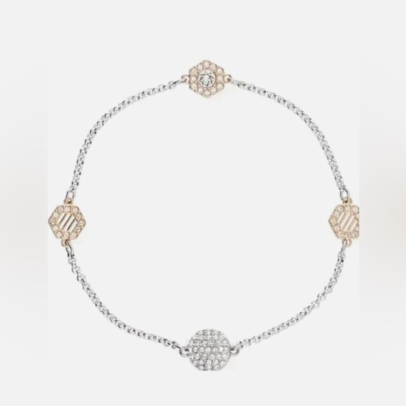 Swarovski Rose Gold Hexagon Remix Collection Bracelet Brand New - Picture 5 of 6